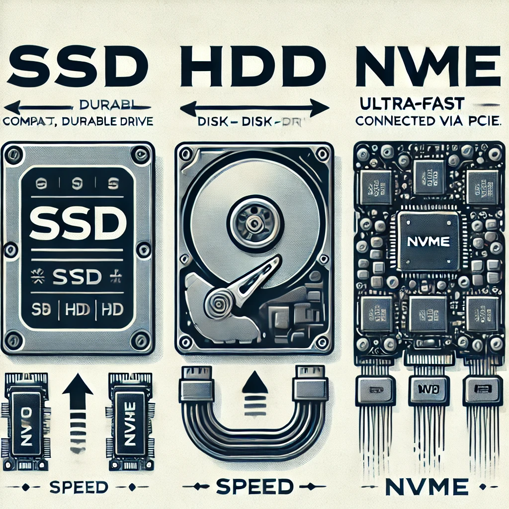 SSD、HDD、NVMe：どれを選ぶべきか？ストレージ選びで失敗しないための完全ガイド